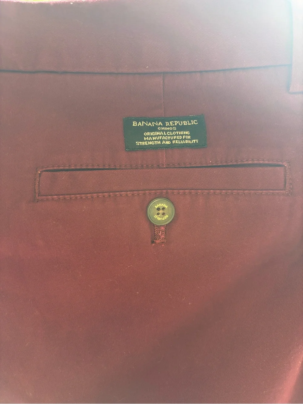 Banana Republic Burgundy Men's Chino Pants